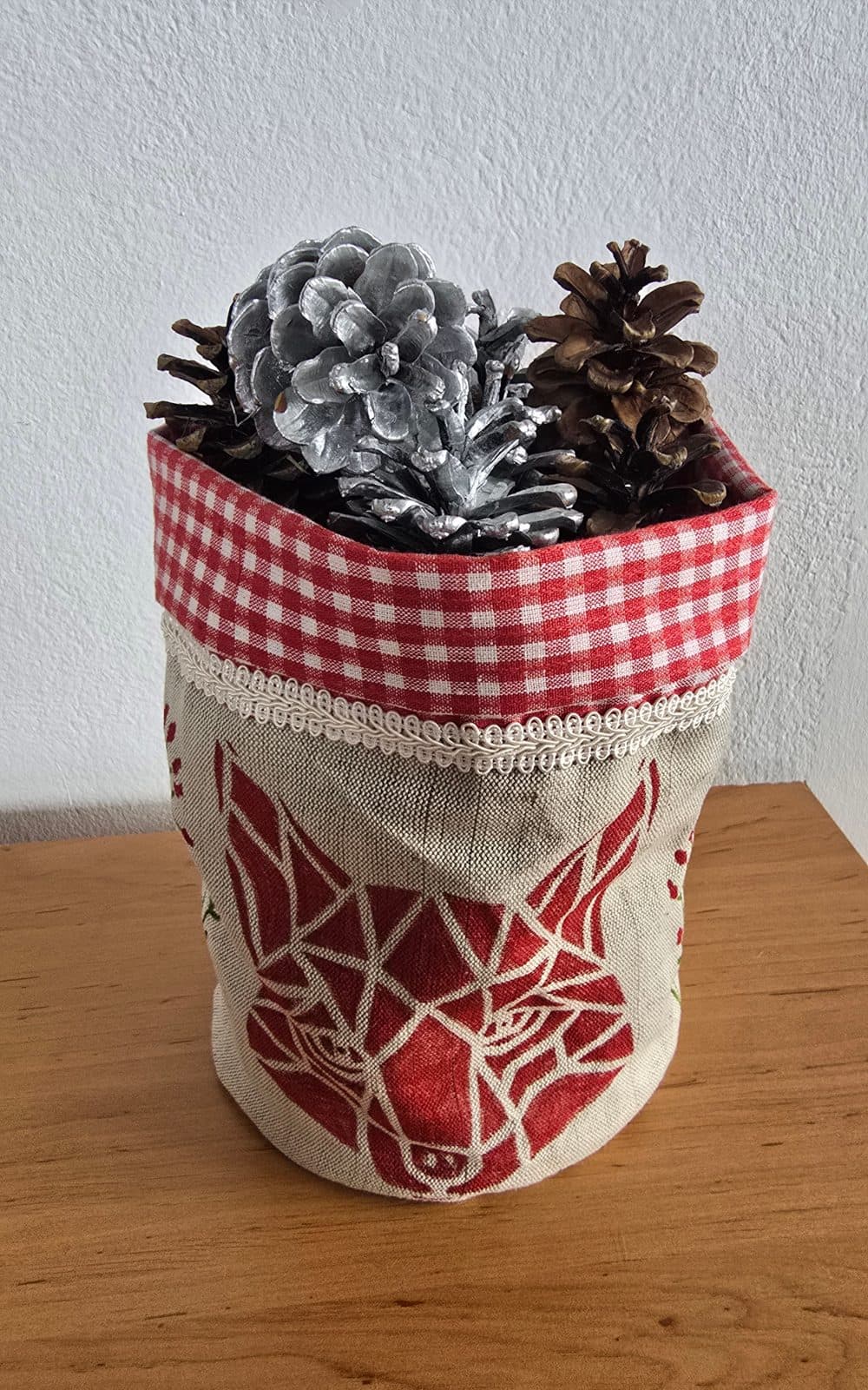 Saculet cu VULPE , colectia ”FOREST FRIENDS” 2