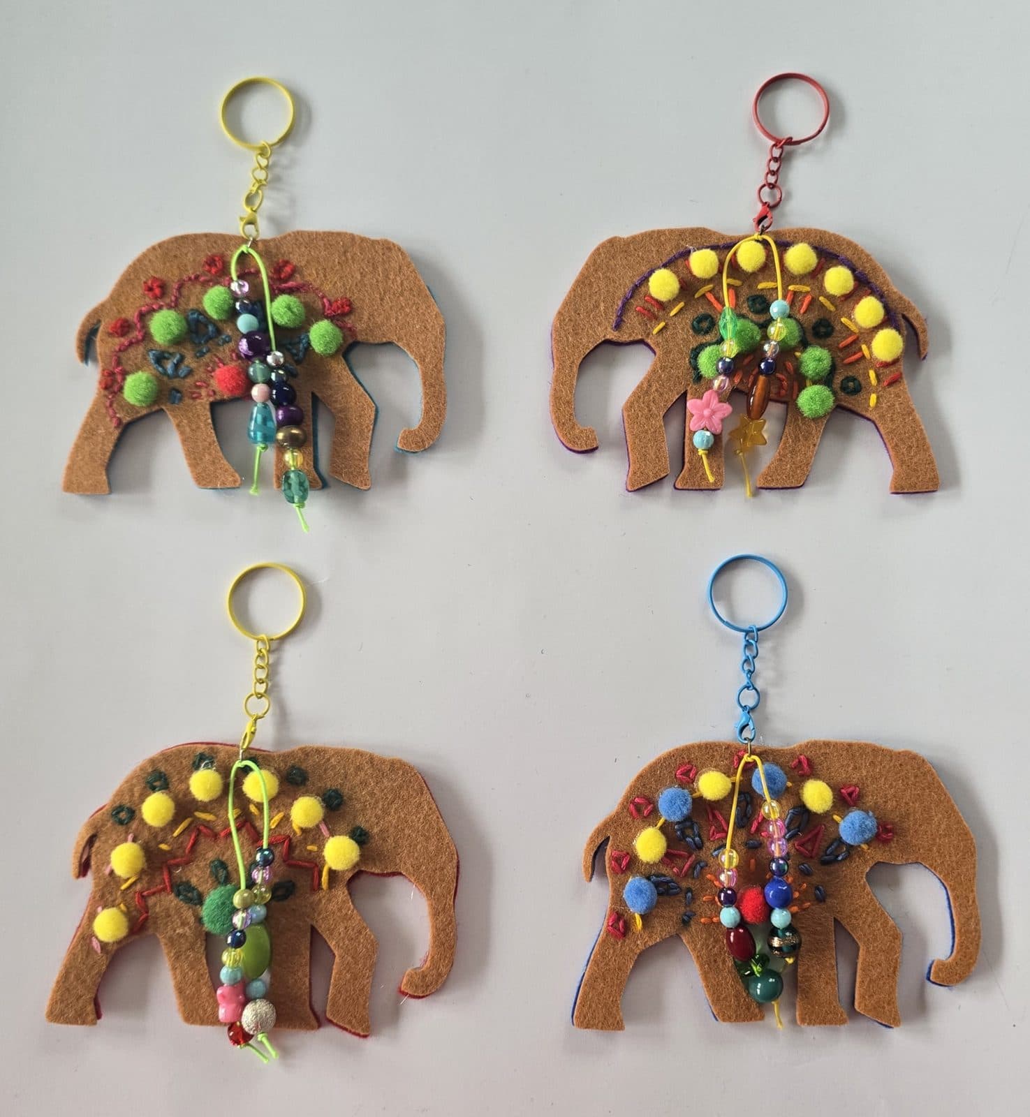 Breloc din fetru - ELEFANT 2 3