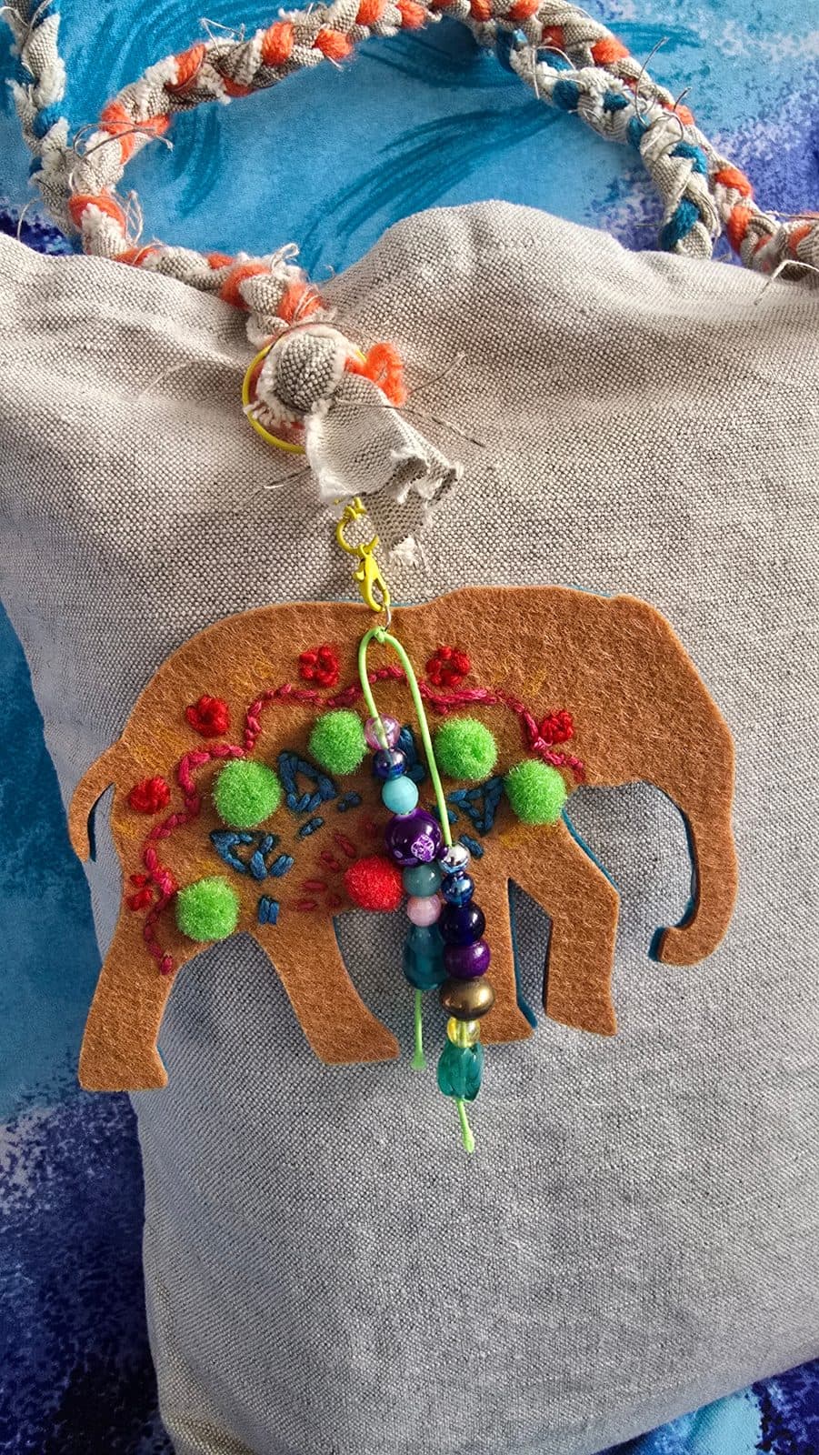 Breloc din fetru - ELEFANT 4